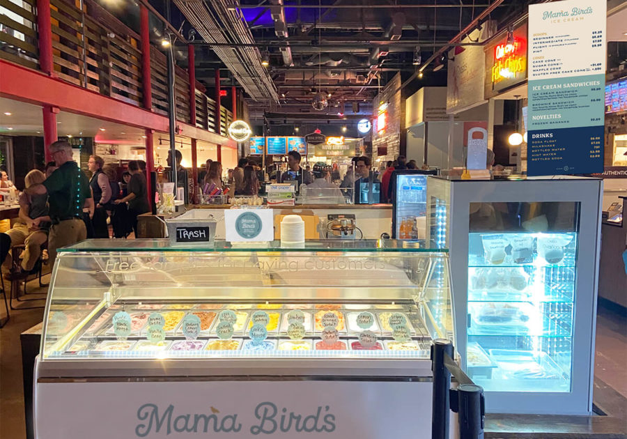 Mama Bird's Ice Cream store at the Morgan Street Food Hall in Raleigh, NC